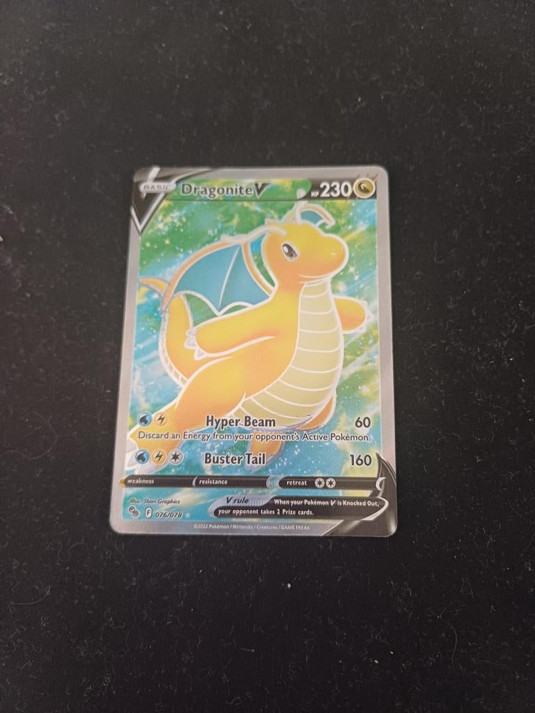 Pokémon Dragonite V- 076/078, Ophalen of Verzenden, Losse kaart
