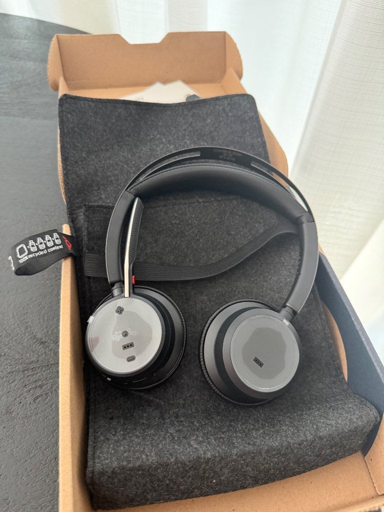 HP Poly Voyager Focus 2 – On-ear headset – Bluetooth –, Overige merken, Bluetooth, Overige typen, Nieuw
