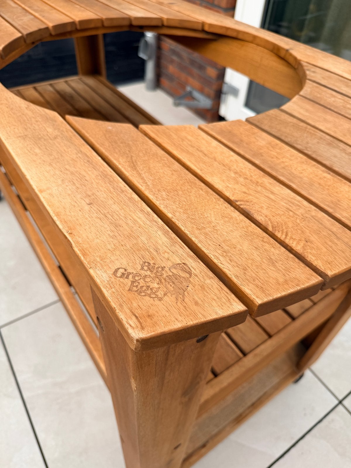 Big green egg meubel origineel, Ophalen, Zo goed als nieuw, Houtskool