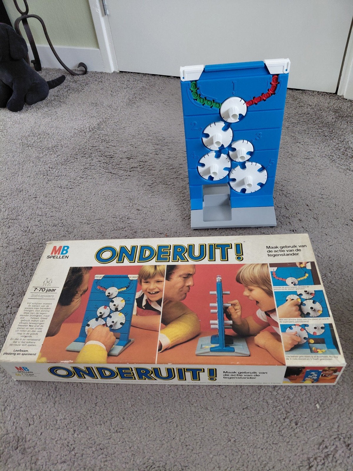 Onderuit! van MB - Vintage Uit 1970, Hobby en Vrije tijd, Gezelschapsspellen | Bordspellen, Een of twee spelers, Ophalen of Verzenden