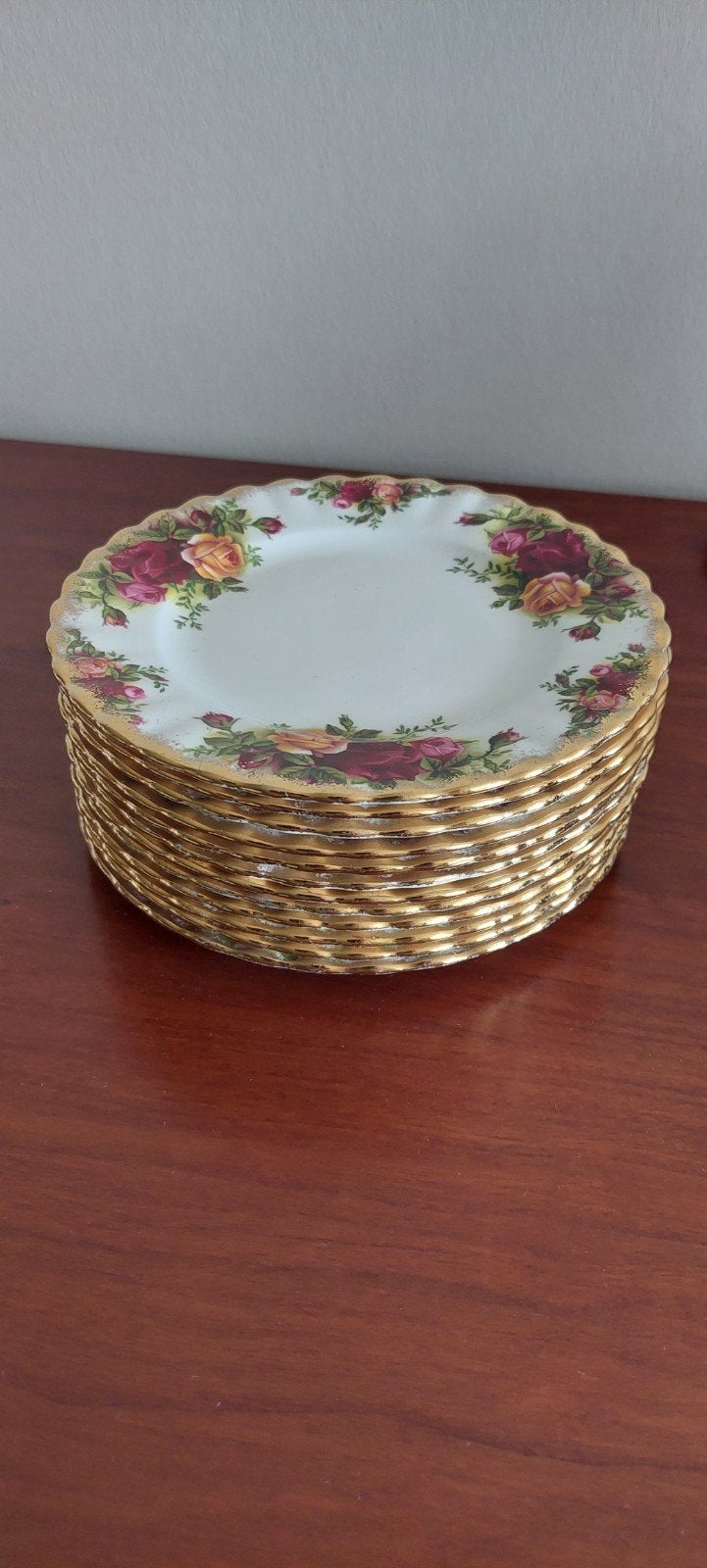 Royal Albert Old Country Roses gebaksbordjes 12 stuks, Ophalen