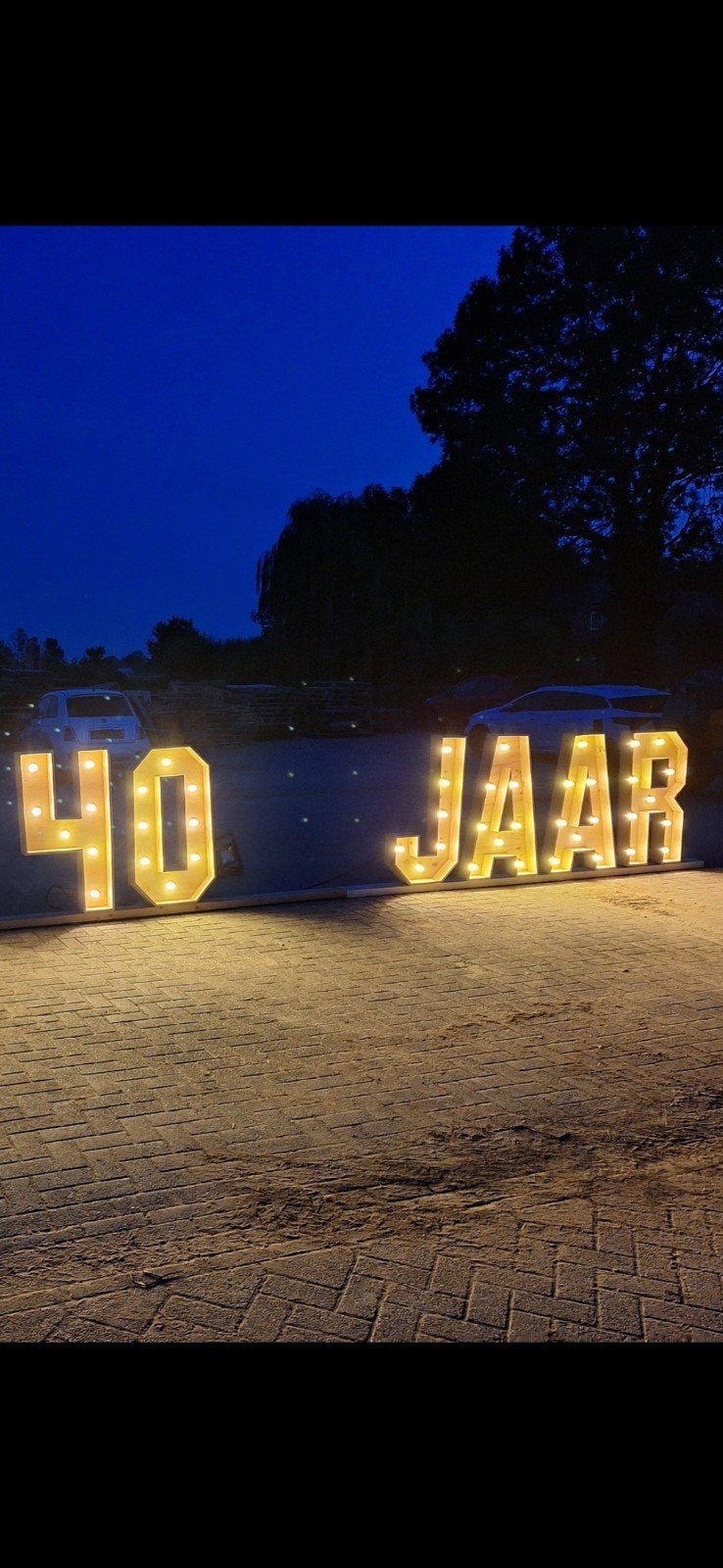 Lichtletters 40 Jaar, Hobby en Vrije tijd, Ophalen, Zo goed als nieuw, Versiering, Overige