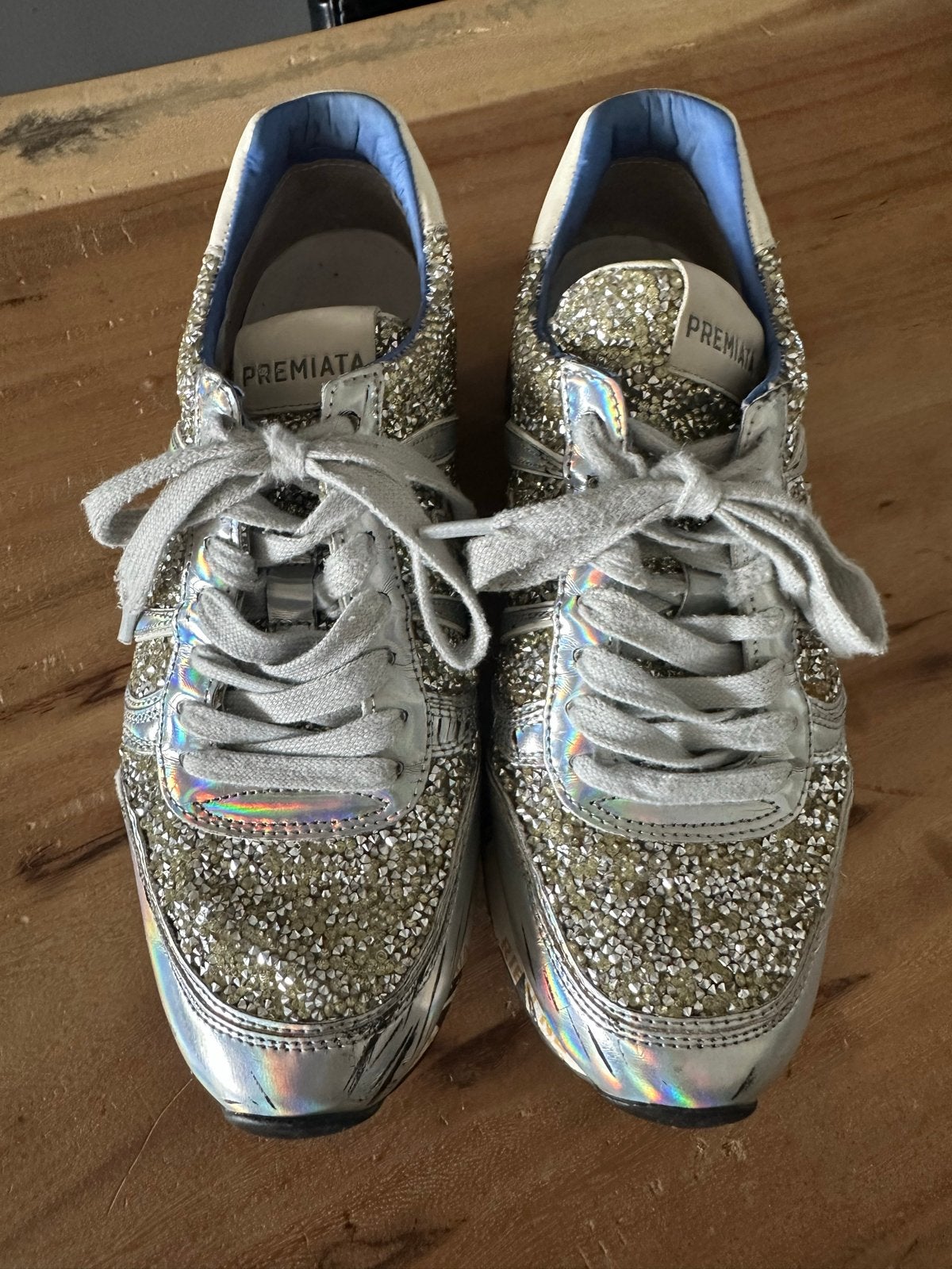 Premiata MT39 Glitter Sneakers - Maat 39, Ophalen of Verzenden, Gedragen, Overige kleuren, Sneakers of Gympen