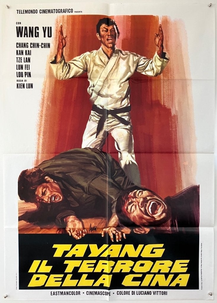Originele filmposter - Kung-Fu film - Jaren 70/80, Verzenden, Zo goed als nieuw, A1 t/m A3, Film en Tv