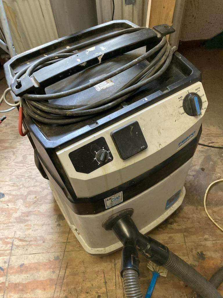Festool SR 203 E-AS Stofzuiger 1200W, regelbaar, Witgoed en Apparatuur, Stofzuigers, Ophalen, Gebruikt, Stofzak, 1200 tot 1600 watt