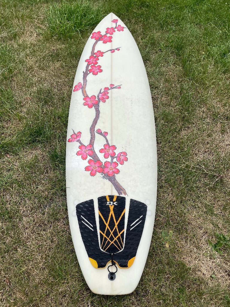EXP Australia surfboard 6’4 – incl. vinnen + boardbag, Watersport en Boten, Golfsurfen, Ophalen, Gebruikt