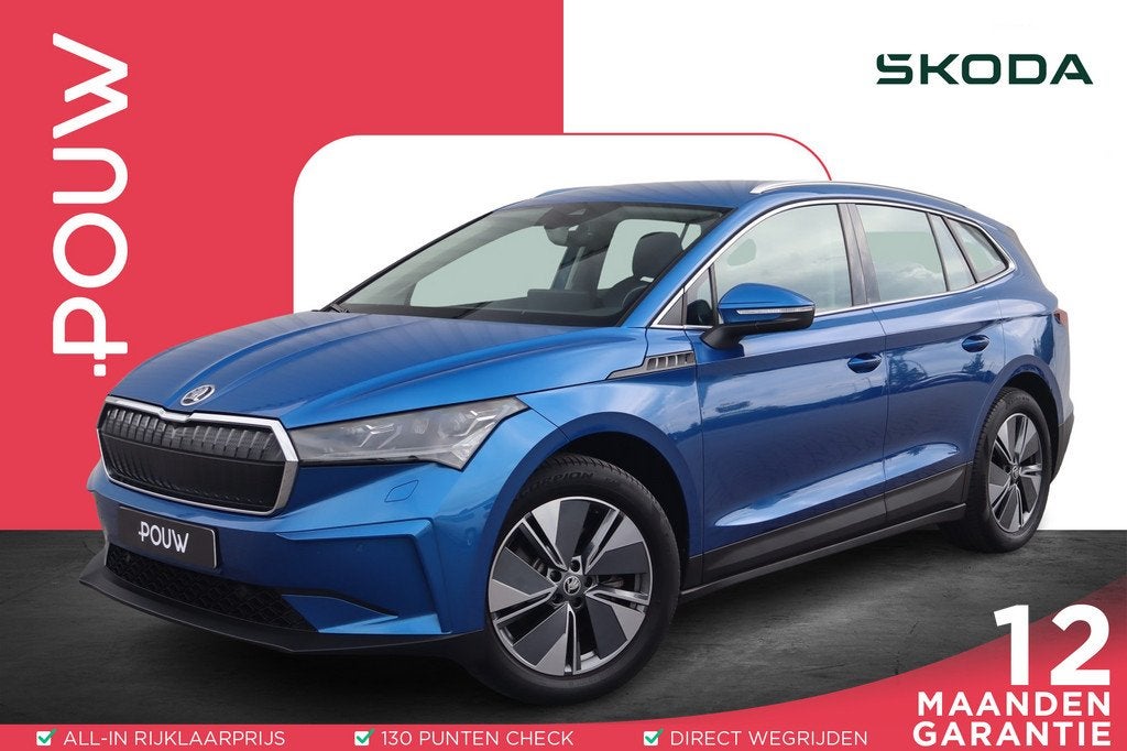 Skoda Enyaq 80 204pk | SoH 94% | Adaptive Cruise Control | A, Automaat, 12 maanden, Achterwielaandrijving, Blauw