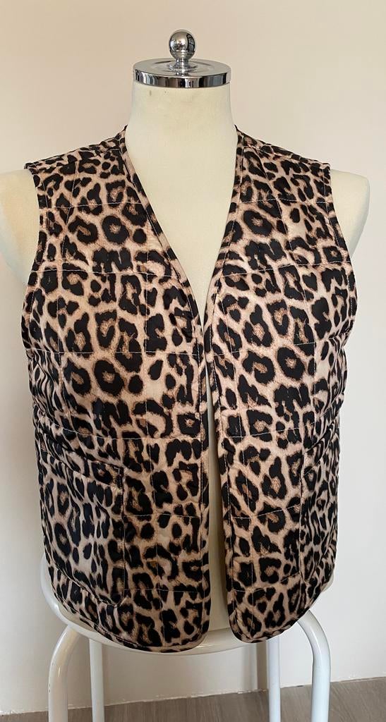 Bodywarmer panterprint van Only maat XS, Verzenden, Zo goed als nieuw, Maat 34 (XS) of kleiner, Bruin