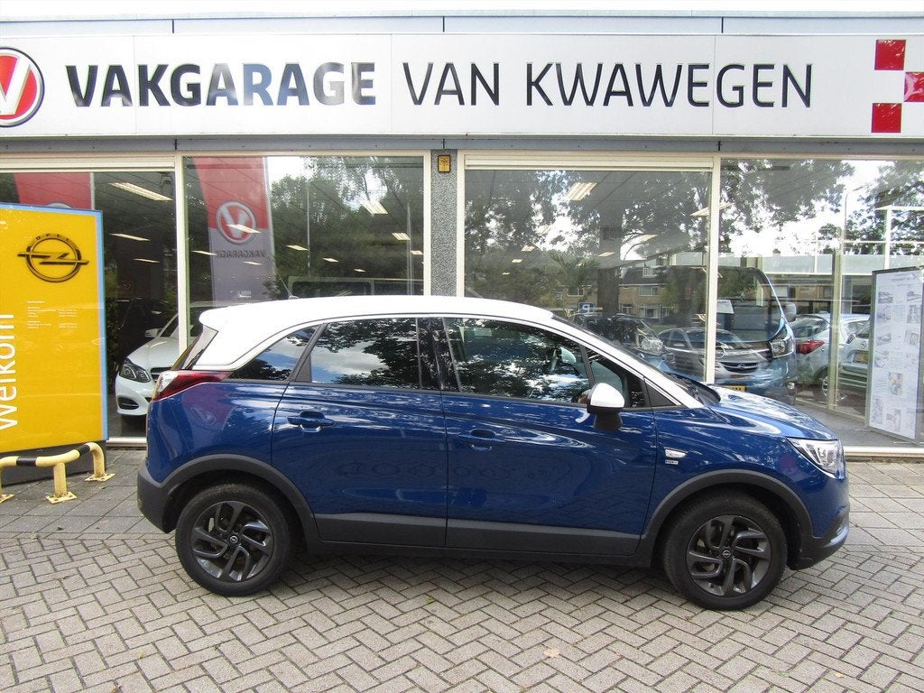OPEL Crossland X 1.2 TURBO 110 PK ON-LINE EDITION, Auto's, Opel, Gebruikt, Euro 6, 1199 cc, Blauw
