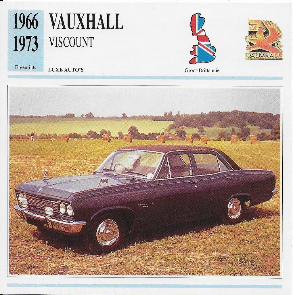 K1 autokaart vauxhall viscount ( 1966 - 1973)), Ophalen of Verzenden, Zo goed als nieuw, Auto's