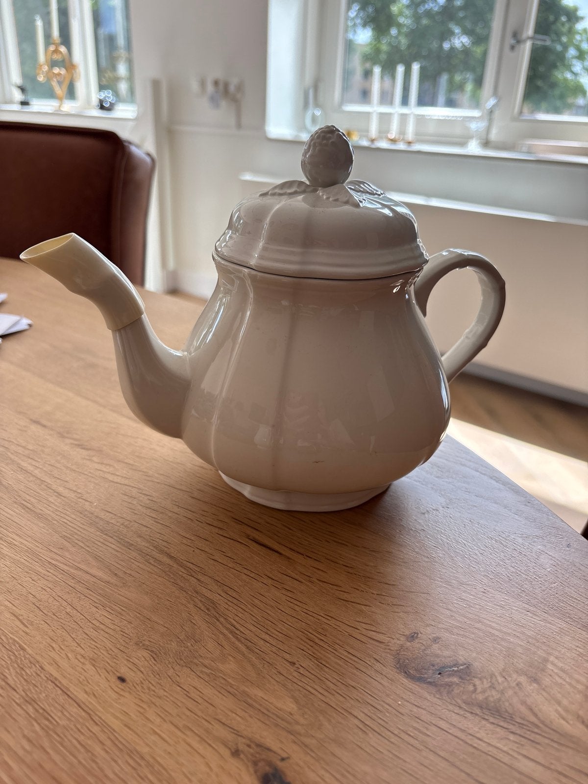 Villeroy & Boch Manoir theepot - puntgaaf, Villeroy & Boch, Ophalen of Verzenden, Zo goed als nieuw, Theepot