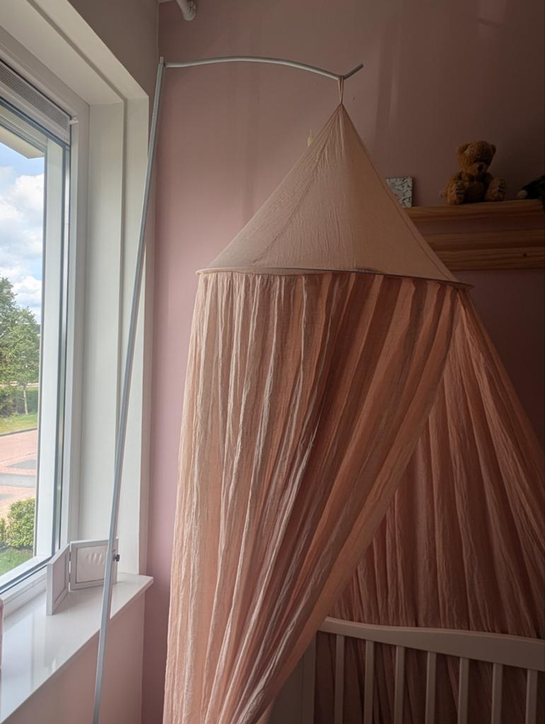 Piekstok en klamboe Jollein roze, Ophalen, Zo goed als nieuw, Klamboe