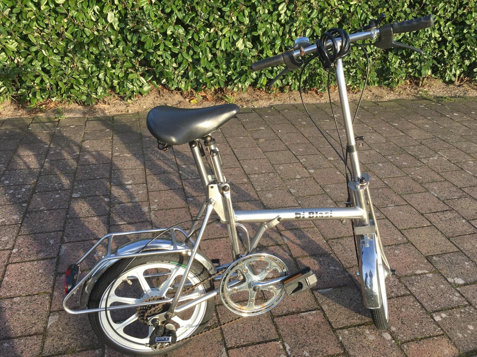 Di Blasi RVS vouwfiets met opberghoes, Ophalen of Verzenden, 16 tot 18 inch