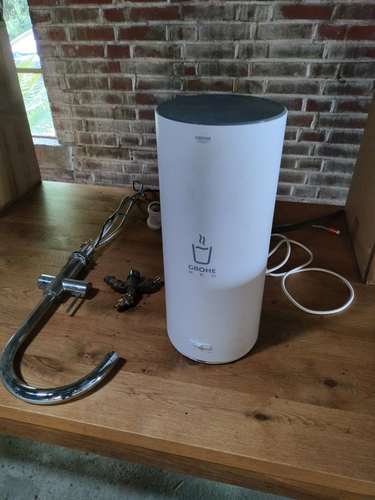 Grohe Red L kokendwaterkraan met boiler - Werkend, Ophalen of Verzenden, Gebruikt, Inbouw, Elektrisch