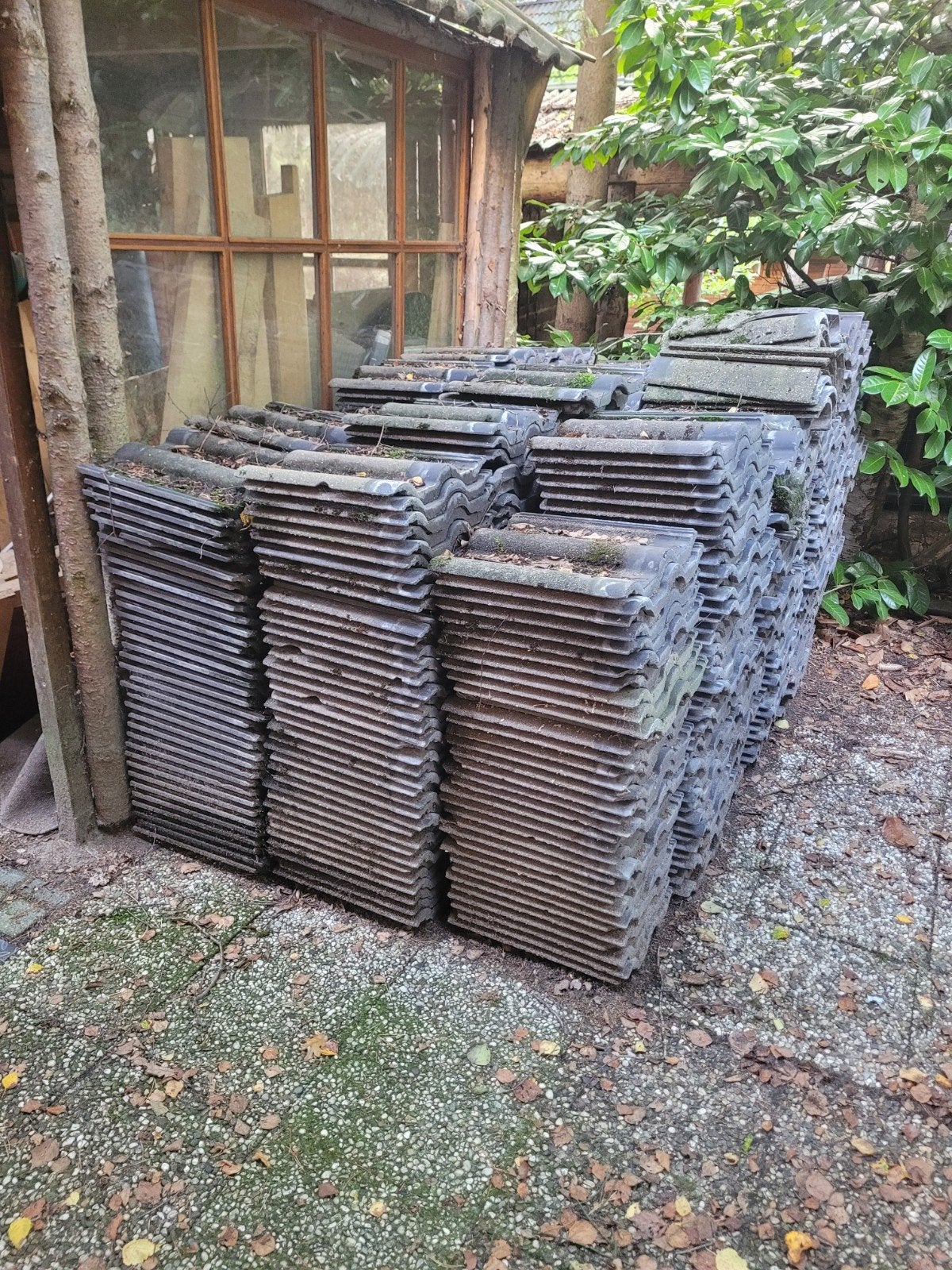Gebruikte betonnen sneldekpannen, Ophalen, Gebruikt, Dakpannen