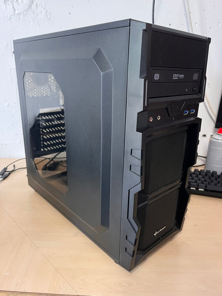 Sharkoon VG5-W Blue Edition – Behuizing incl. DVD-drive, Computers en Software, Ophalen of Verzenden, Nieuw