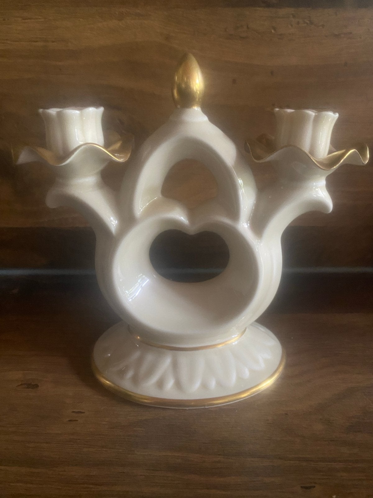 Gerold & Co. Tettau Bavaria Porseleinen Kandelaar - 16 cm, Ophalen of Verzenden, Keramiek of Aardewerk