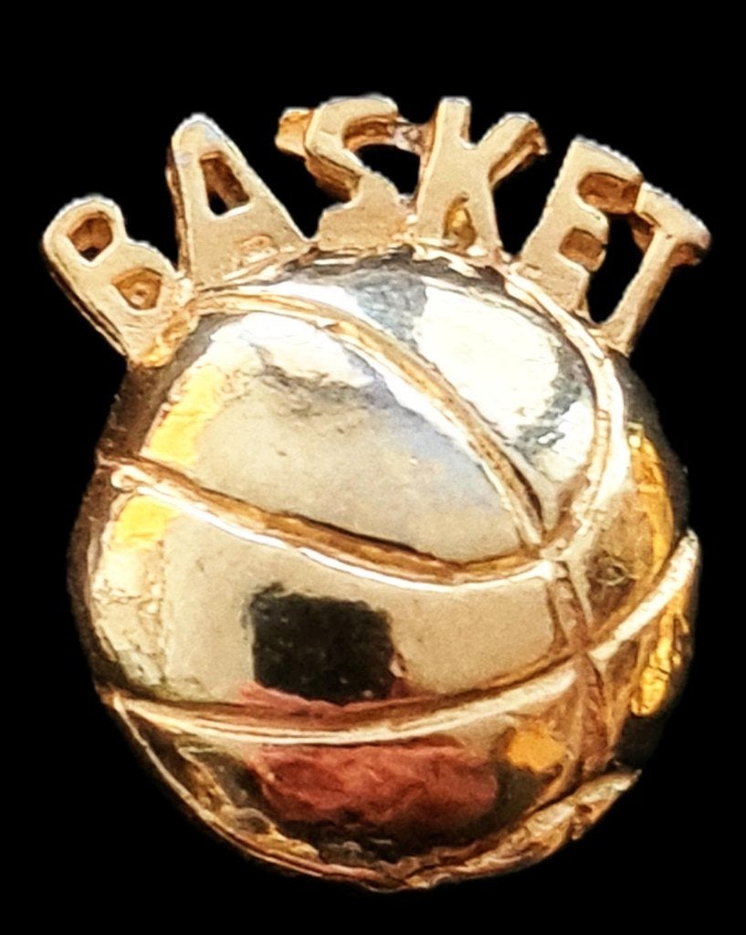 Basket pin- goudkleurig, Verzenden, Nieuw, Sport, Speldje of Pin