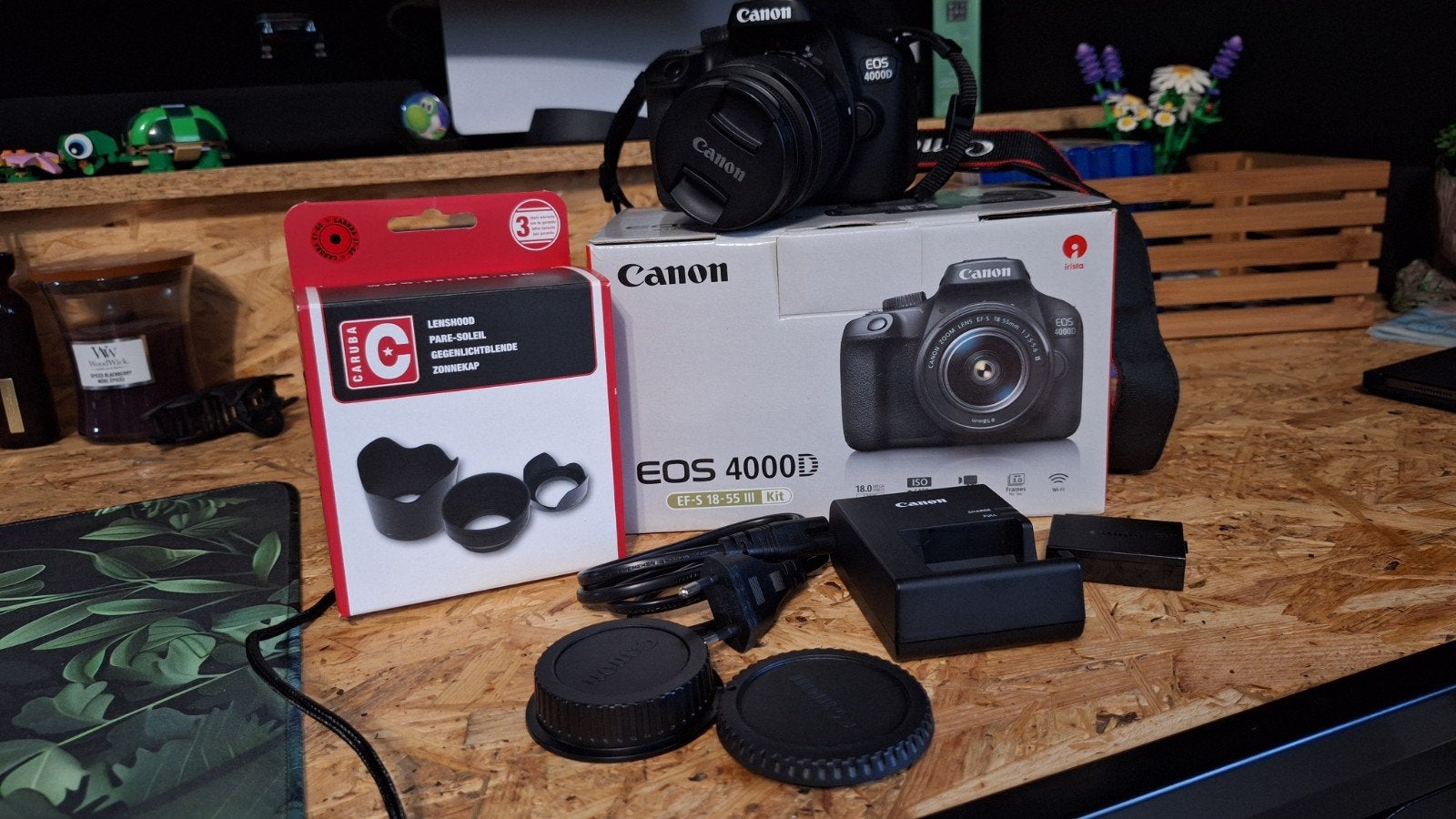 canon 4000d, Ophalen, Zo goed als nieuw, Canon, Geen optische zoom
