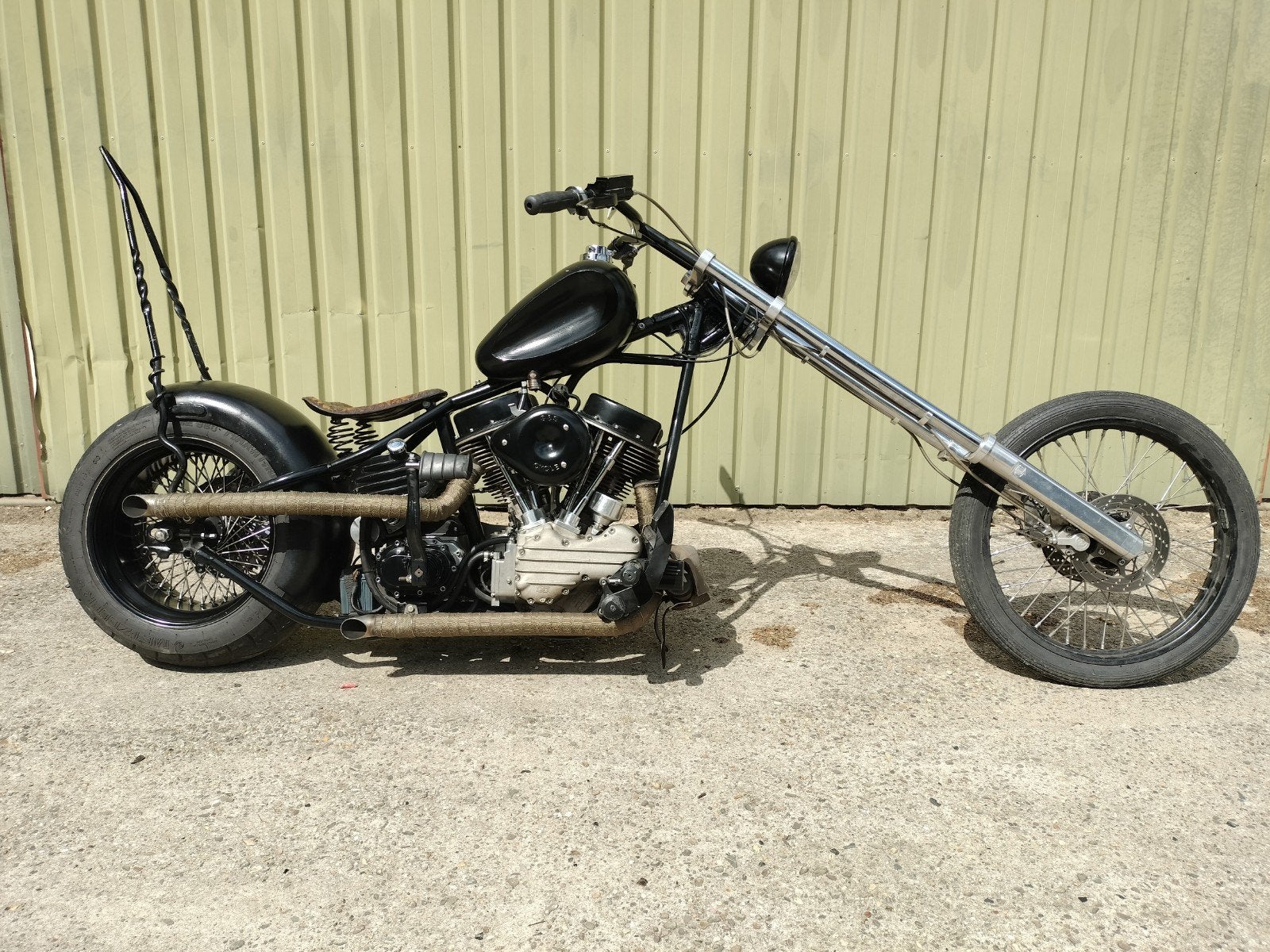 zelfbouw chopper met zelfbouw kenteken, Motoren, Particulier, Chopper