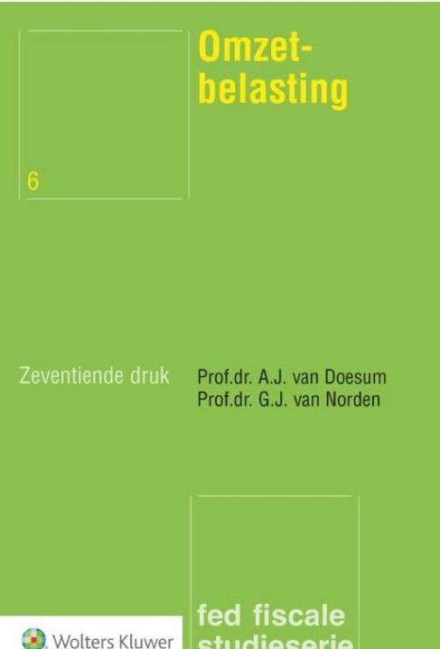 Omzetbelasting - fed fiscale studieserie 9789013169430, Ophalen, Zo goed als nieuw, Accountancy en Administratie, Wolters Kluwer