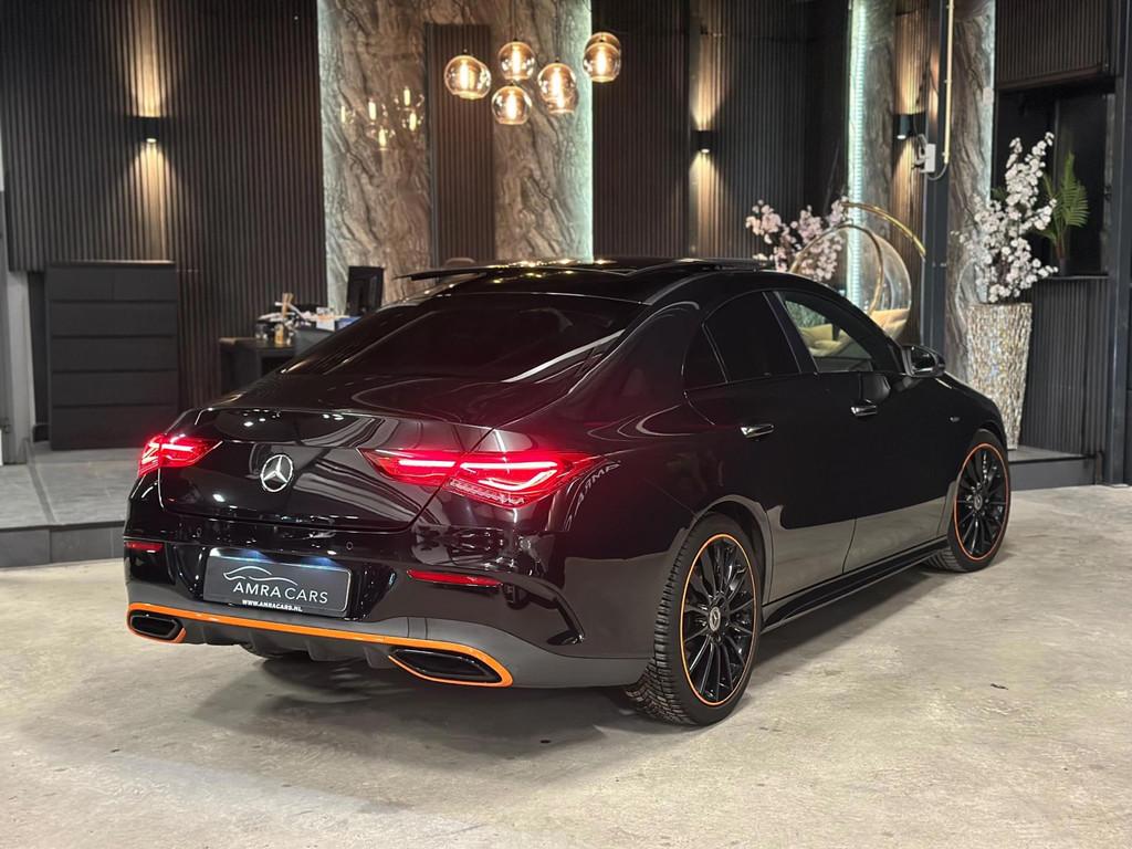 Mercedes-Benz CLA-klasse 220|AMG|Edition one|PANO|SFEER|BOMV, Gebruikt, Euro 6, Zwart, Leder