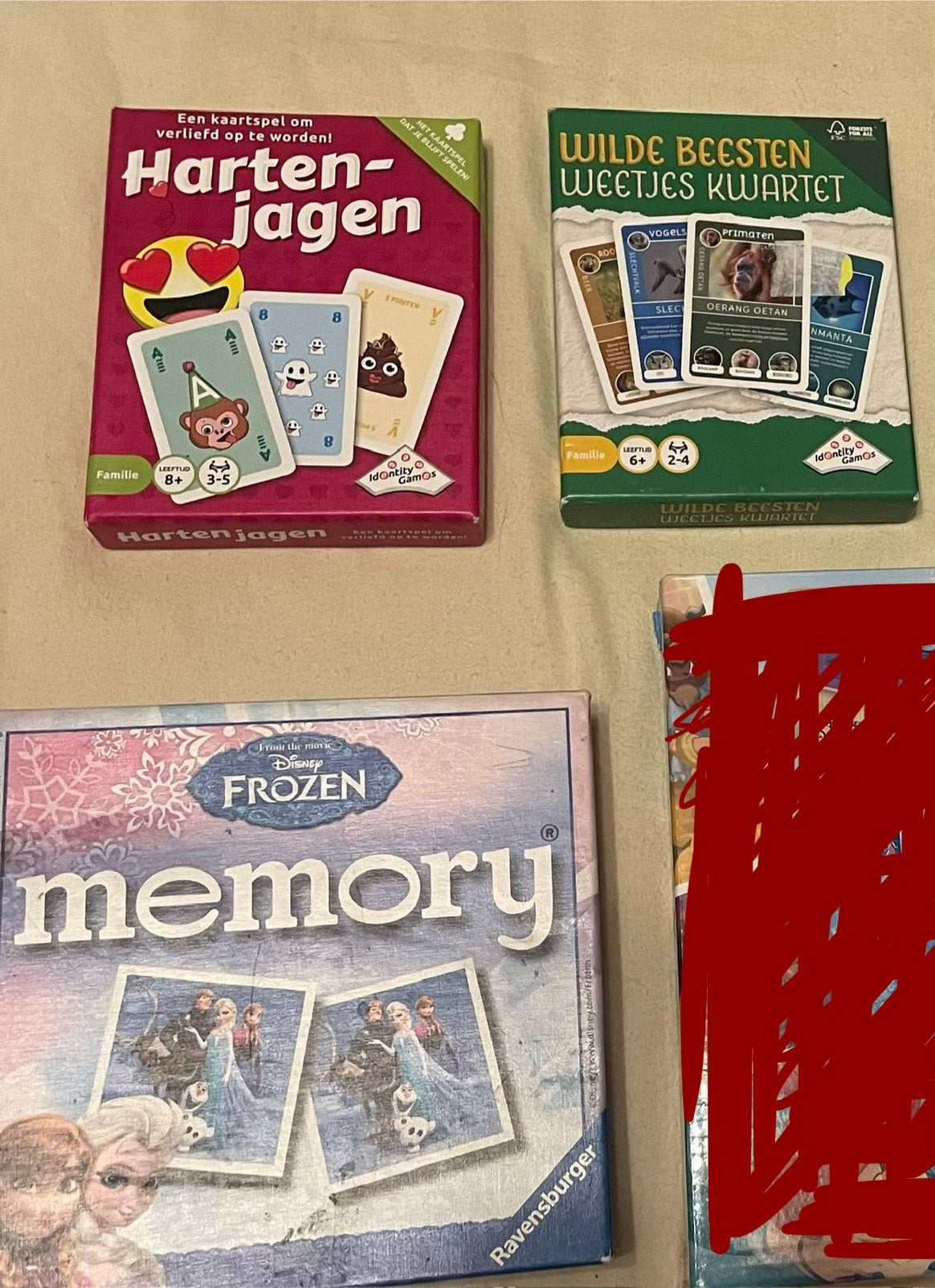 Spellen spelletjes memory hartenjagen kaarten kwartet, Ophalen of Verzenden, Zo goed als nieuw, Kwartet(ten)