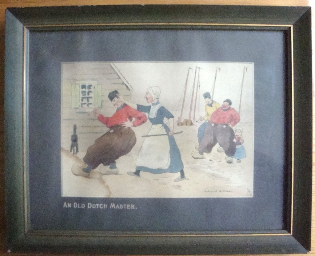 Reproductie ingelijst "An Old Dutch Master" Edmund G. Fuller, Ophalen of Verzenden