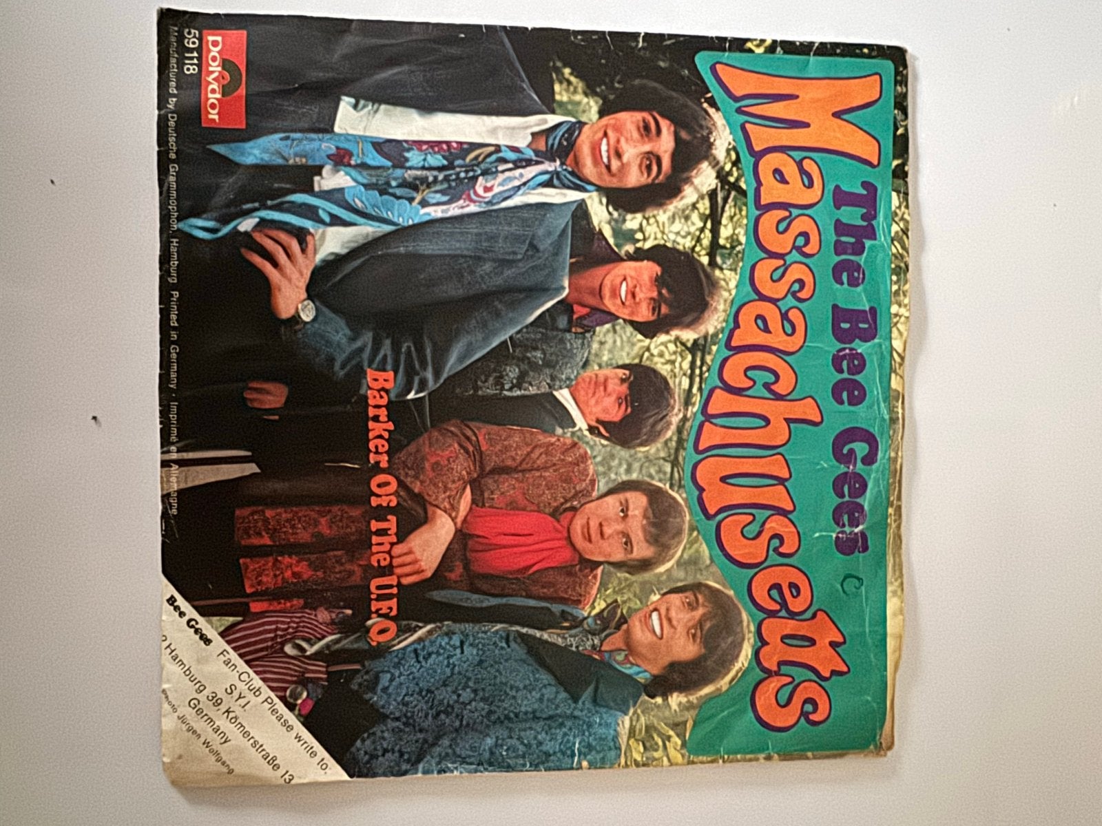 Bee Gees - Massachusetts / Barker Of The UFO (Vinyl), Gebruikt, 7 inch, Ophalen of Verzenden, Pop