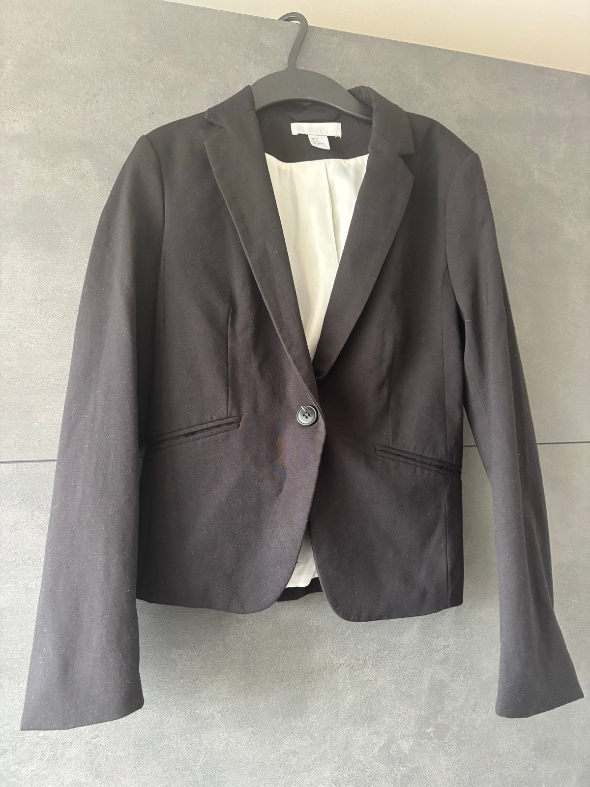 Zwart H&M Jasje - Maat 36 (S), Zwart, Ophalen of Verzenden, Zo goed als nieuw, Jasje