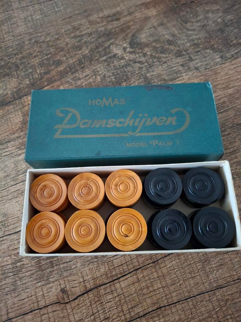 Damschijven homas, Hobby en Vrije tijd, Gezelschapsspellen | Bordspellen, Ophalen of Verzenden