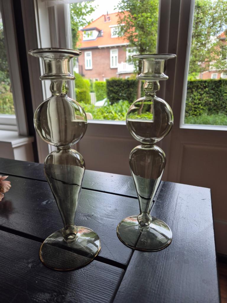 Kandelaren handgeblazen, Ophalen of Verzenden