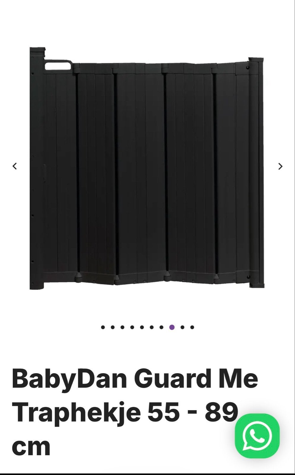 BabyDan Guard Me harmonica traphek 55-89 cm, Overige materialen, Nieuw, Oprolhekje, Ophalen of Verzenden