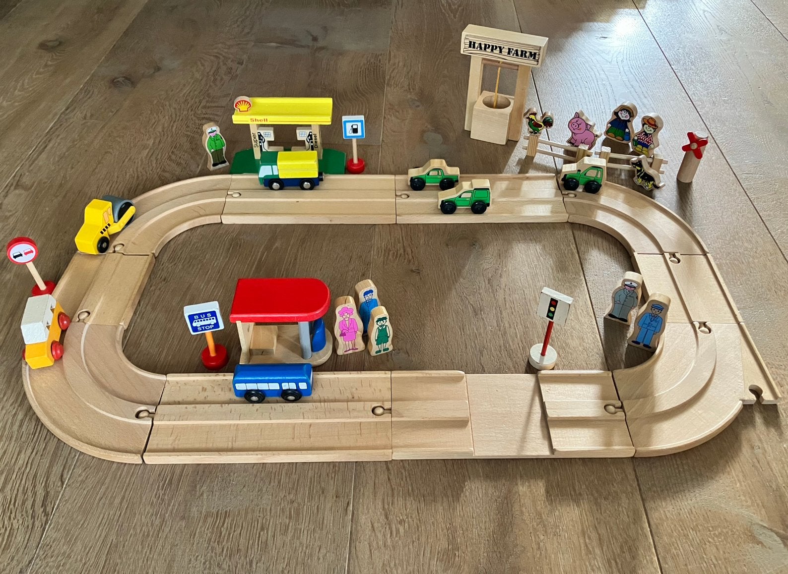 Houten autobaan, Ophalen of Verzenden, Gebruikt