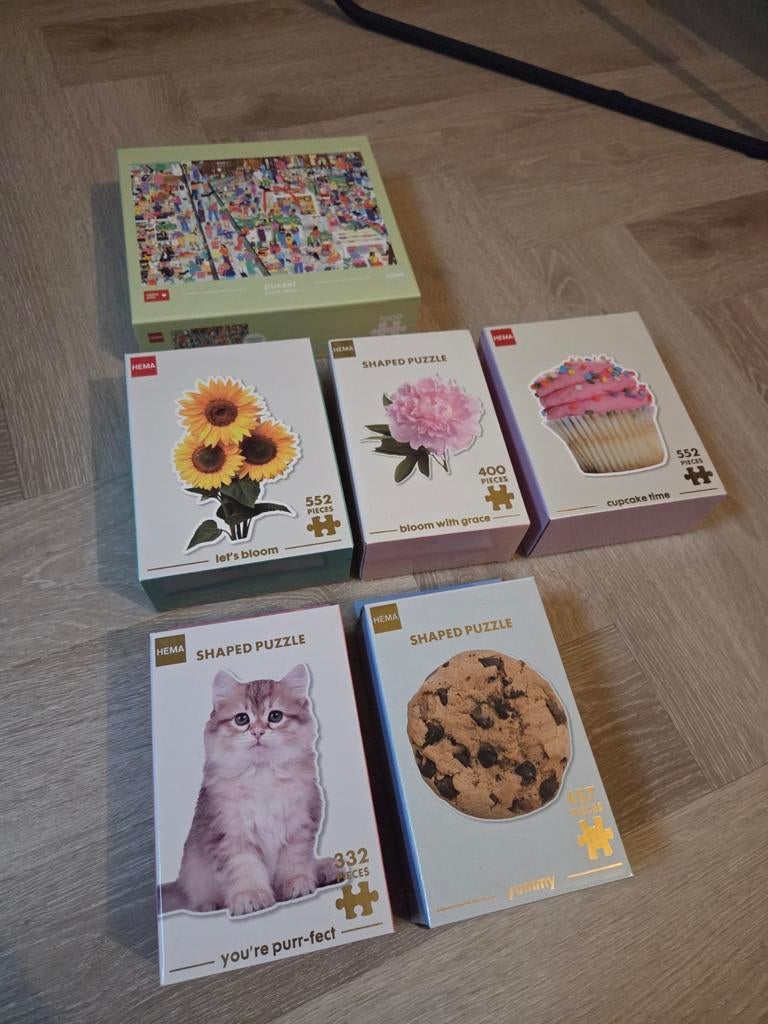 Hema Puzzels, Hobby en Vrije tijd, Denksport en Puzzels, Ophalen, 500 t/m 1500 stukjes, Zo goed als nieuw, Legpuzzel