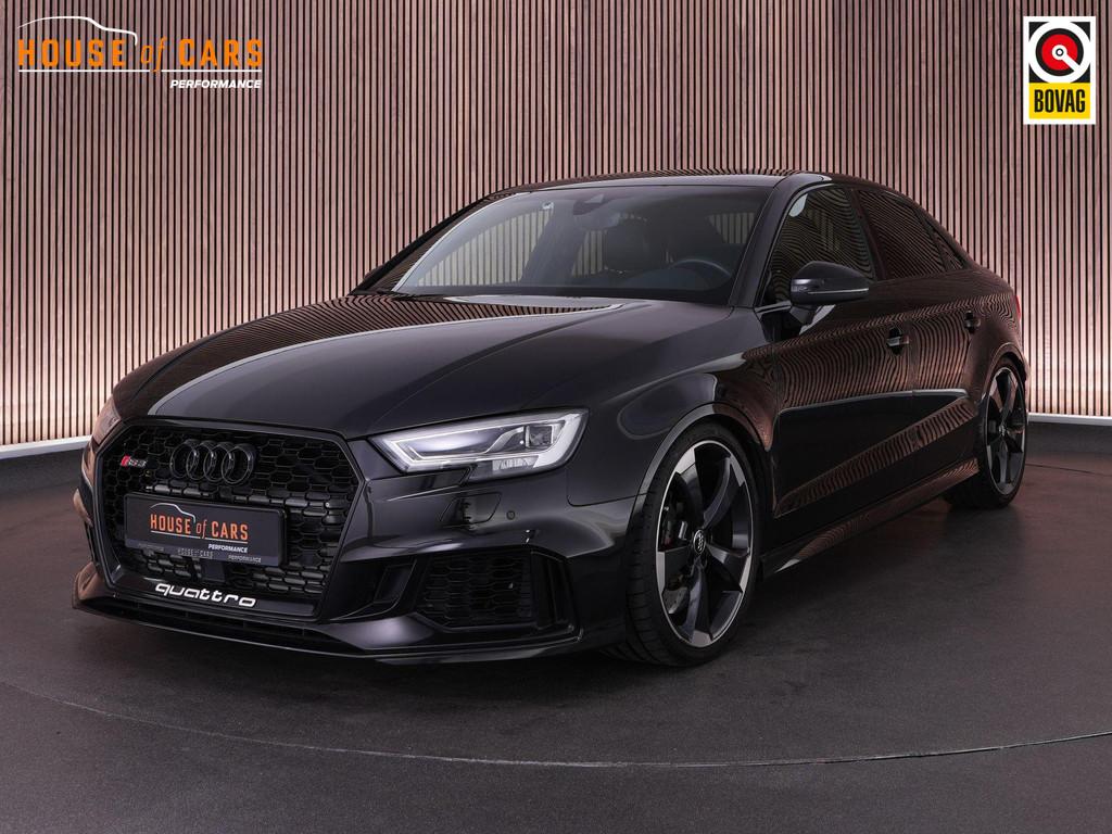 Audi RS3 Limousine 2.5 400pk TFSI quattro |pano|Bang&Olufsen, Auto's, Automaat, Gebruikt, Zwart, Leder