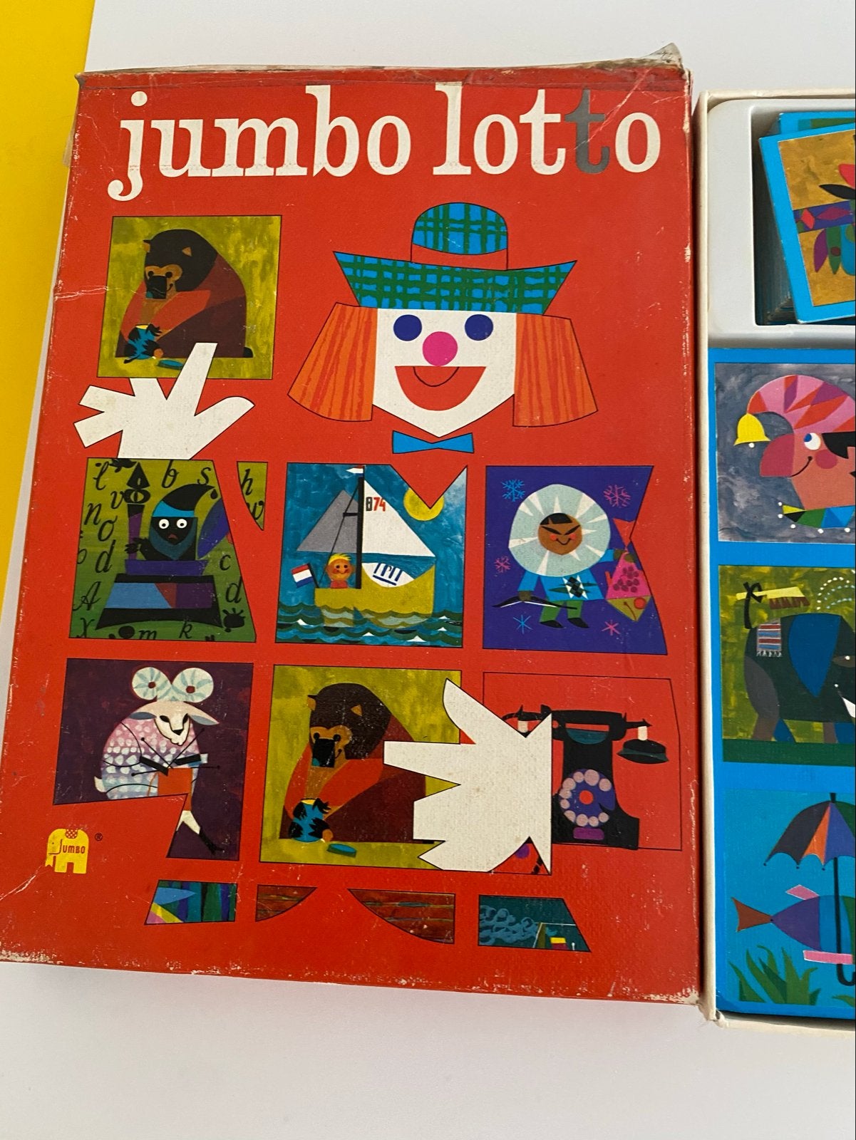 Vintage Jumbo Lotto Spel - Educatief Gezelschapsspel, Een of twee spelers, Ophalen of Verzenden, Gebruikt