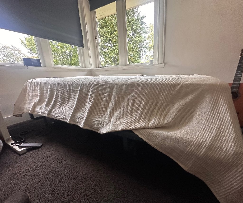 Electrische verstelbare auping bed 120x220 (Lange mensen), Huis en Inrichting, Ophalen, Gebruikt, Eenpersoons, 120 cm