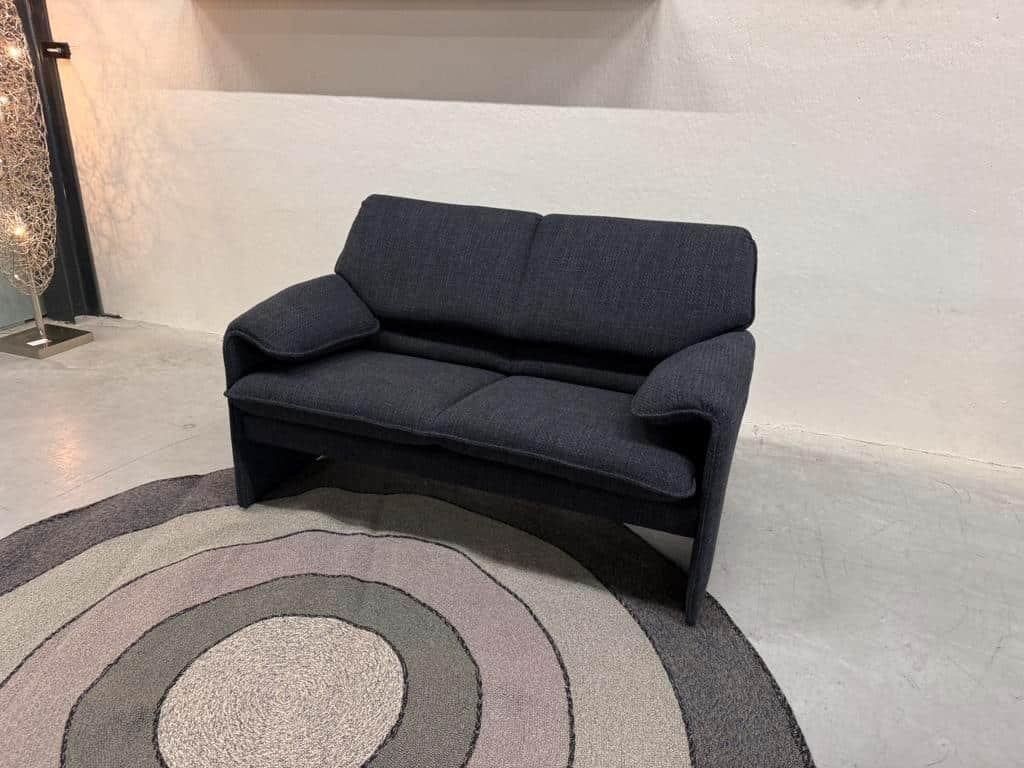 Nieuw Leolux Bora Beta 2 zits Bank Migo Bay Stof Blauw 147