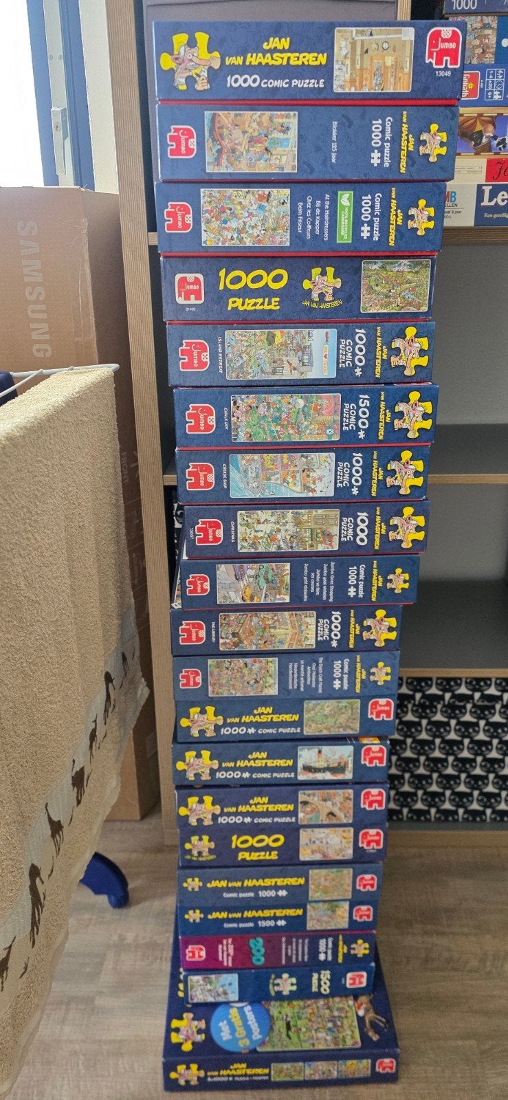Diverse Jan van Haasteren puzzels, Ophalen, 500 t/m 1500 stukjes, Zo goed als nieuw, Legpuzzel