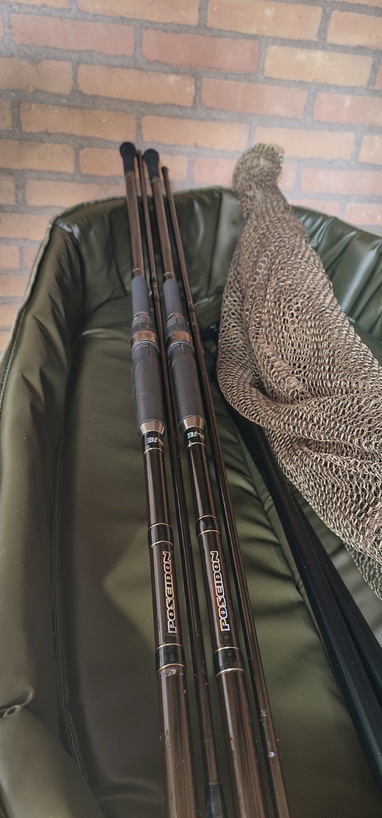 Poseidon Werphengel Set - 2 stuks met foedraal, Ophalen, Gebruikt, Werphengel