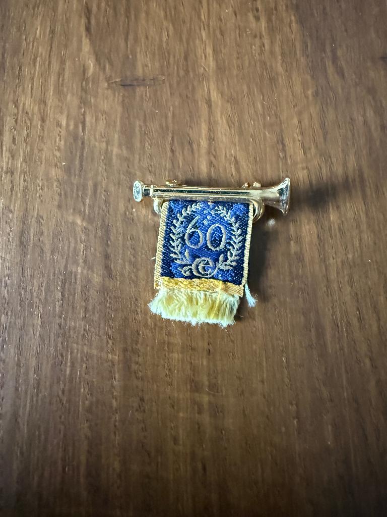 Efteling pin - Vaantje 60 jaar - Blauw, Verzamelen, Efteling, Nieuw, Button of Speldje, Verzenden
