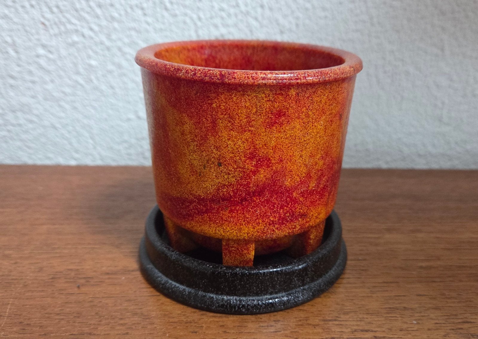 TE KOOP GEVRAAGD rode Leerdam graniver cactuspot, Antiek en Kunst, Ophalen of Verzenden