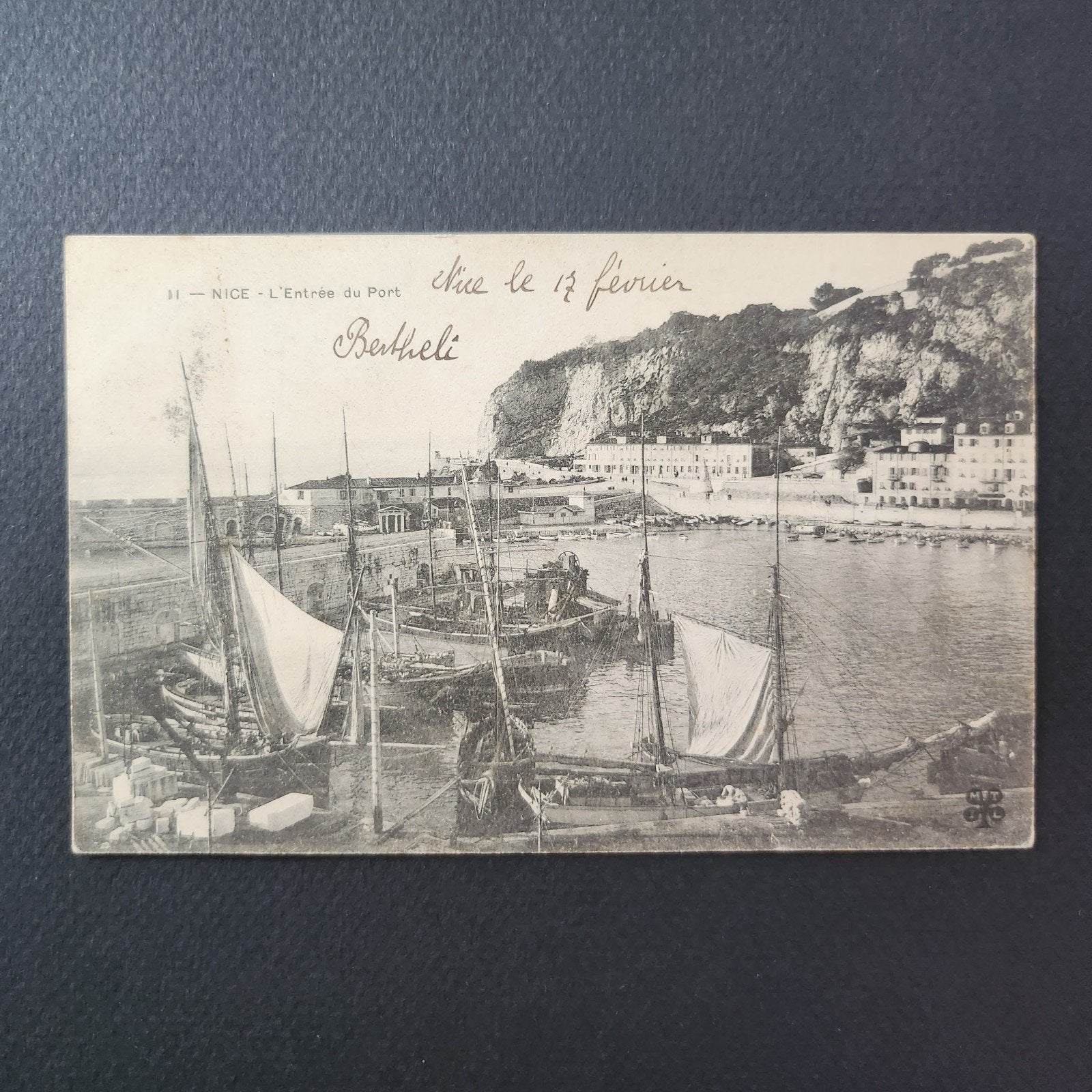 1903 Ansichtkaart Nice - L'Entrée du Port (haven), Verzamelen, Verzenden, Voor 1920, Gelopen, Stad of Dorp