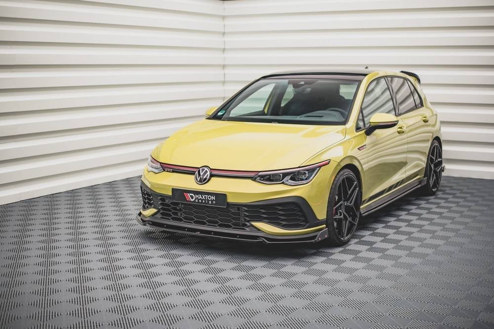 Voorlip sideskirt diffuser spoiler Golf 8 GTI Clubsport 19+, Auto diversen, Tuning en Styling, Ophalen of Verzenden