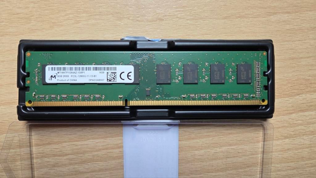 Micron geheugenmodule voor Pc - DDR3 8GB 1600MHz 1.35V, 8 GB, DDR3, Ophalen of Verzenden, Zo goed als nieuw