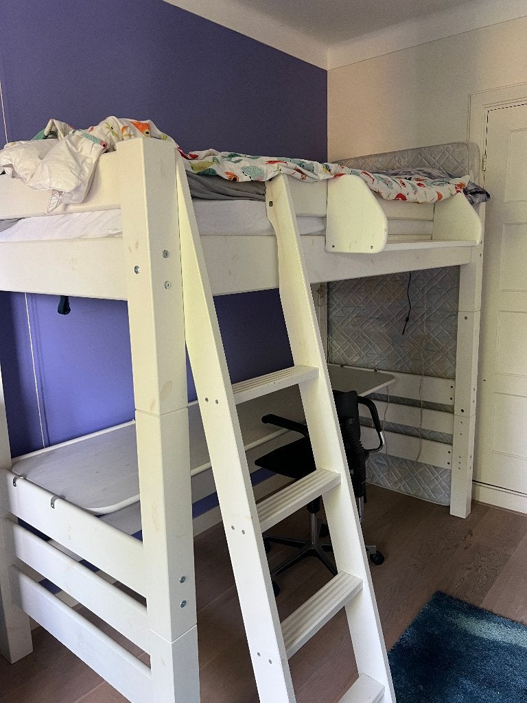 hoogslaper met bureau, Ophalen, Gebruikt, Hoogslaper