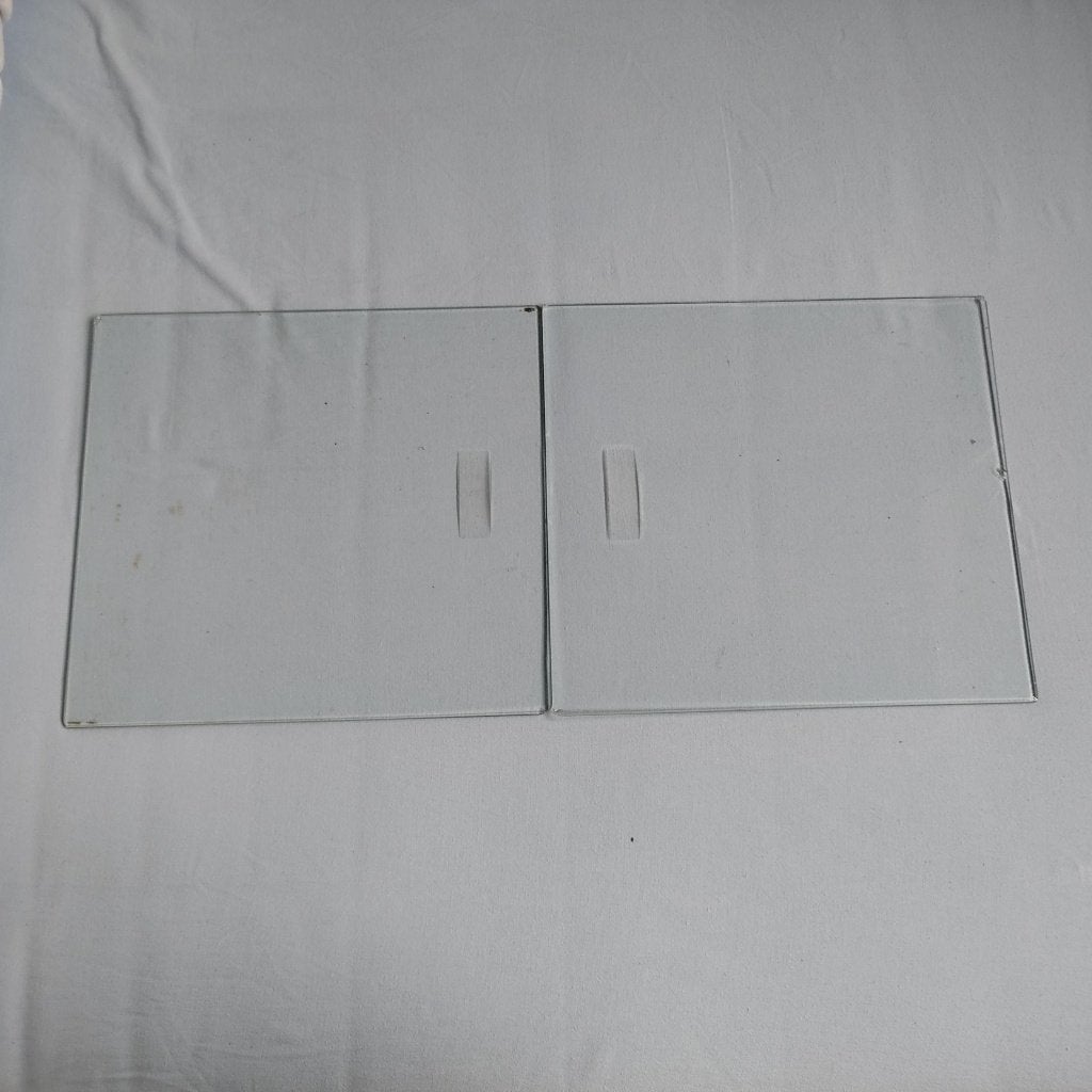 Vintage schuif ruitjes voor een kastje/dressoirtje, Ophalen of Verzenden