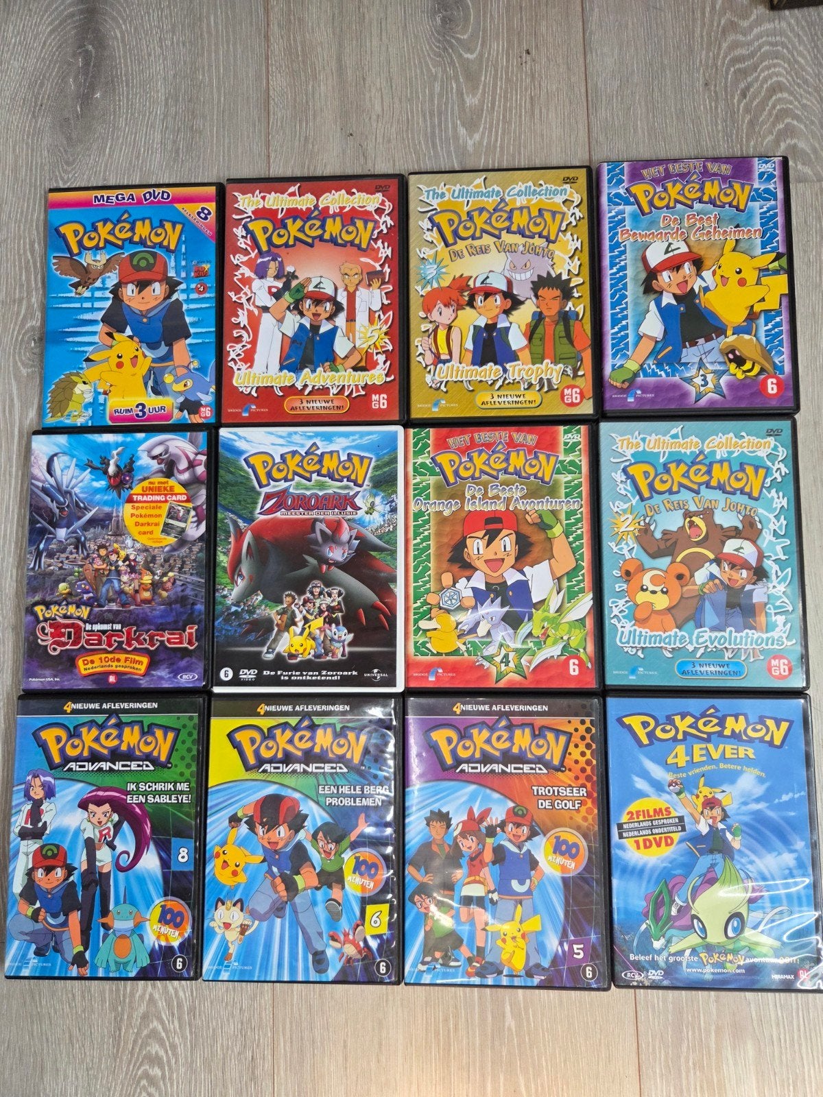 12x dvd - Pokemon, Cd's en Dvd's, Alle leeftijden, Ophalen of Verzenden, Zo goed als nieuw, Anime (Japans)