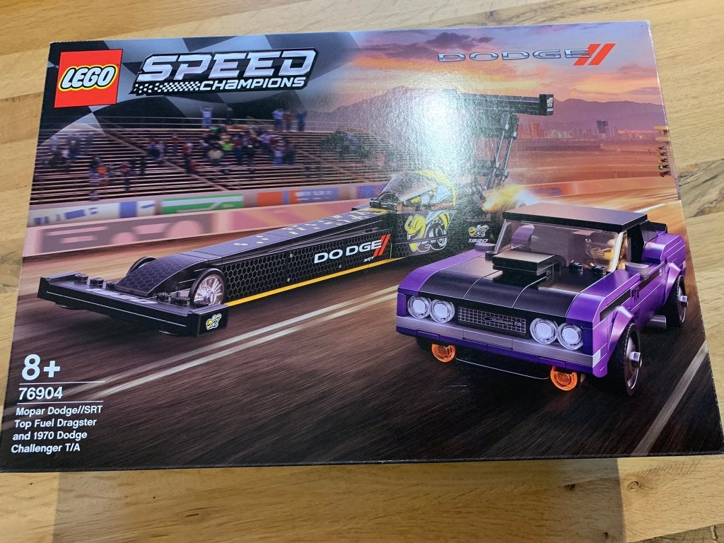 LEGO 76904 Mopar Dodge SRT Dragster, Ophalen, Lego, Nieuw, Speed Champions